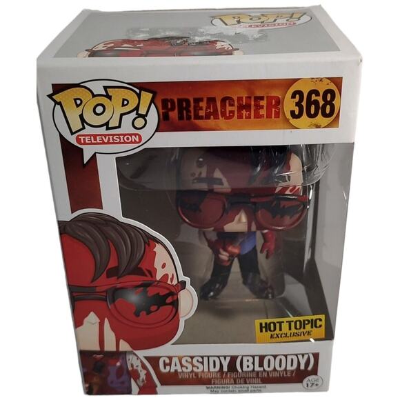 Funko Pop! Preacher #368 Cassidy Bloody Hot Topic Vinyl Action Figure Kids Toy - Picture 5 of 8